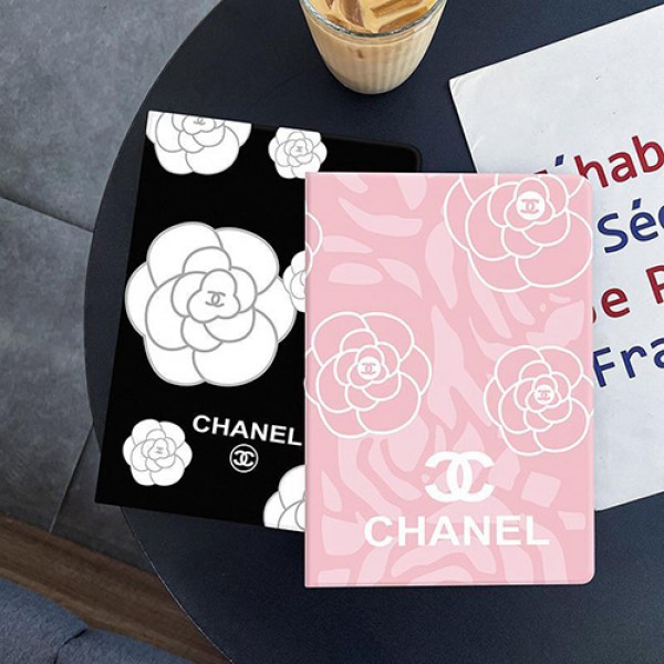 CHANEL ブランド ipad mini 6/9ケース モノグラム シャネル アイポッド ミニ 6/9カバー 手帳型 第 9/8/7世代 花風 ipad air4/3/2カバー 全機種対応 スタンド付き 収納可能 芸能人愛用 メンズ レディーズ