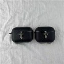 Chrome Hearts クロムハーツ ブランド Airpods pro2/3/pro/2/1ケース 経典 十字形 モノグラム 黒色 紛失防止 第1/2/3世代 保護性 潮流 収納 エアーポッズ プロ2/3/プロ/2/1ケース 軽量 便利 メンズ レディース