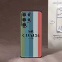 Coach ブランド コーチ galaxy s23/s23+/s23 plus/s23 ultraケース 馬車柄 モノグラム 虹 カラー色 iphone14/14Pro/14Pro max/14plusカバー ジャケット型  アイフォン14ケース 激安 メンズ レディース