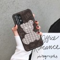 kaws DIOR ブランド iphone 14/14 pro/14 pro max/14 plusケース 激安 カウズ ディオール 熊柄  Galaxy A33/A53/A72/A52カバー ジャケット型 オリジナル ファッション メンズ レディース