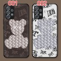 kaws DIOR ブランド iphone 14/14 pro/14 pro max/14 plusケース 激安 カウズ ディオール 熊柄  Galaxy A33/A53/A72/A52カバー ジャケット型 オリジナル ファッション メンズ レディース