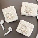 Dior ハイブランド airpods pro 2/3/pro/2/1ケース 芸能人愛用 ディオール バッグ風 レザー製 ストラップ付き 紛失防止 エアーポッズ プロ2/3/2/1カバー 保護性 大人気 メンズ レディース 