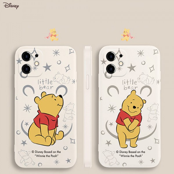 ディズニー ハイブランド iphone 13/13 pro/13 pro max/13 miniケース 芸能人愛用 くまのプーさん シリコン ジャケット型 DISNEY モノグラム アイフォン13/12/11/x/xr/xs/8/7カバー 大人気 メンズ レディース