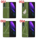 グッチ ハイブランド Galaxy Z Fold3/W21/W20ケース Gucci 背面レザー 折りたたみ スマホケース モノグラム 花柄 オリジナル モノグラム ギャラクシー Fold2/Foldカバー メンズ レディース