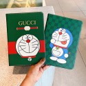 GUCCI グッチ ドラえもん コラボ ipad mini 6/9/pro 2020/2021ケース ブランド お洒落 アイポッド ミニ 6/9カバー 手帳型  第 9/8/7世代 キャラクター風  11/12.9inches スタンド付き 潮流 芸能人愛用 メンズ レディーズ 