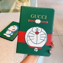 GUCCI グッチ ドラえもん コラボ ipad mini 6/9/pro 2020/2021ケース ブランド お洒落 アイポッド ミニ 6/9カバー 手帳型  第 9/8/7世代 キャラクター風  11/12.9inches スタンド付き 潮流 芸能人愛用 メンズ レディーズ 