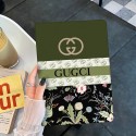 GUCCI ブランド iPad mini6/9ケース かわいい グッチ モノグラム 保護 ipad pro 2021/2020カバー レザー 花柄付き 薄型 軽量 アイポッド ミニ 6/9カバー スタンド機能付き メンズ レディース