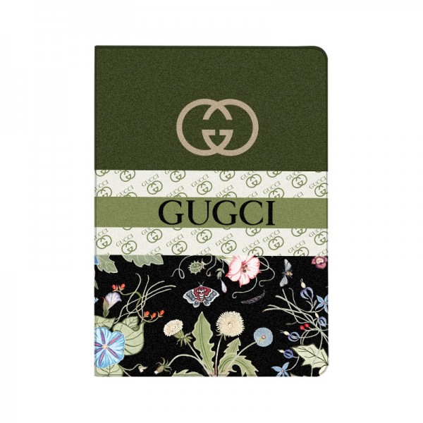 GUCCI ブランド iPad mini6/9ケース かわいい グッチ モノグラム 保護 ipad pro 2021/2020カバー レザー 花柄付き 薄型 軽量 アイポッド ミニ 6/9カバー スタンド機能付き メンズ レディース