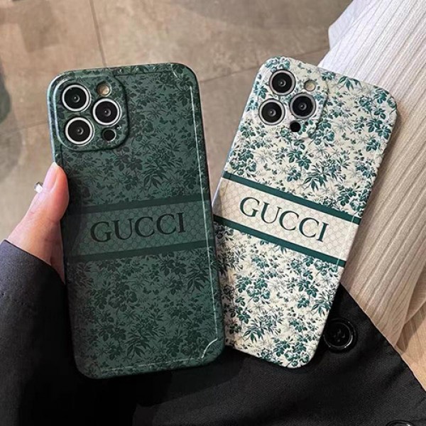 GUCCI ハイブランド iphone 13 pro max/13 mini/13 proケース モノグラム グッチ 植物柄 シンプル 芸能人愛用 アイフォン13/12/11/X/XS/XR/8/7カバー ファッション メンズ レディーズ