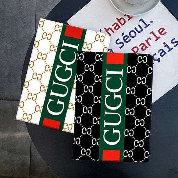 GUCCI グッチ ハイブランド iPad mini6/9ケース pro 2021 ハイブリッド モノグラム ケース スリム 軽量 保護 ハード背面対応 ソフトフレーム 高級ファッション