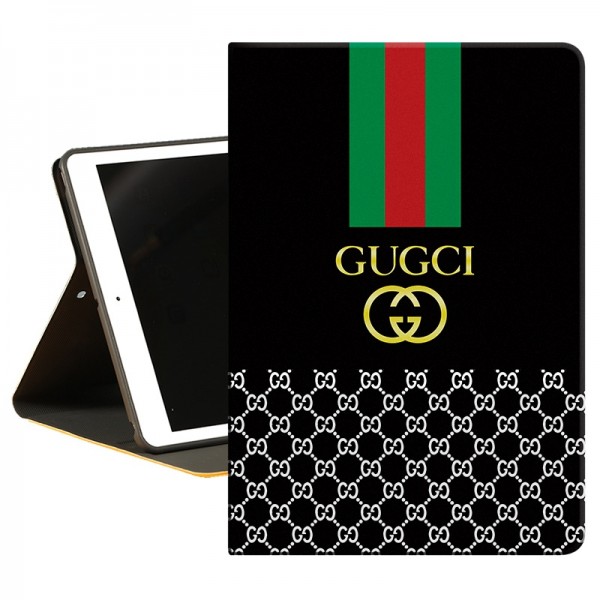 グッチ ハイブランド iPad mini 6/9/Pro 2021ケース 黒色 横開き アイパッド9カバー 第9世代 GUCCI モノグラム 縞柄 ダミエ アイパッド エア 6/5/4/3/2ケース 手帳型 激安 オーダーメイド メンズ レディース