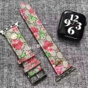 GUCCI/グッチ ブランド アップルウォッチ8/SE2/Ultraバンド かわいい レザー製 花柄 モノグラム Apple Watch 8/se2/ultra/7/6/se/5/4/3/2/1ベルト腕時計 ストラップ メンズ レディーズ