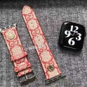 GUCCI/グッチ ブランド アップルウォッチ8/SE2/Ultraバンド かわいい レザー製 花柄 モノグラム Apple Watch 8/se2/ultra/7/6/se/5/4/3/2/1ベルト腕時計 ストラップ メンズ レディーズ