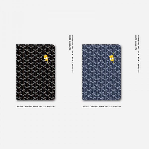 GOYARD ザ・シンプソンズ ゴヤール ハイブランド ipad air 第5世代/mini 6/9ケース お洒落 手帳型 アイポッド エアー5/ミニ 6/9カバー モノグラム スタンド付き ipad pro 2021/air4/mini5/8ケース 芸能人愛用 メンズ レディーズ 