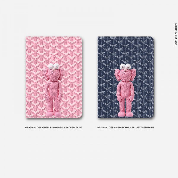 KAWS/カウズ ゴヤール/GOYARD ブランド ipad air 5/mini 6/9ケース 個性 ペンシル収納可能 芸能人愛用 アイポッド エアー5/ミニ 6/9/proカバー モノグラム 手帳型 第5世代 ipad air4/3/2カバー スタンド可能 メンズ レディーズ 