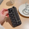 Goyard ブランド iphone14/14 pro/14 pro maxケース ゴヤール ハンドバンド付 モノグラム Y柄 リング ジャケット型 アイフォン14/13/12/11カバー 韓国風 メンズ レディース