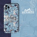 HERMES ブランド iphone 13 pro/13 pro max/13 miniカバー エルメス 動物柄 モノグラム ジャケット型 アイフォン13//12/11/X/XS/XR/8/7カバー 芸能人愛用 メンズ レディーズ