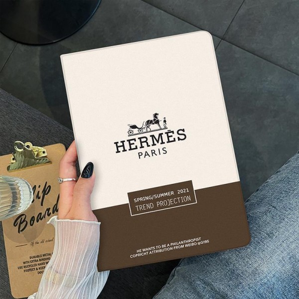 HERMES エルメス ブランド ipad 10/pro 2022/air 5/mini 6/9ケース お洒落 モノグラム 手帳型 アイポッド 10/プロ2022/エアー5/ミニ 6/9カバー スタンド付き 芸能人愛用 メンズ レディーズ