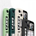 KAWS/カウズ ブランド iphone14/13 mini/14 pro/14pro maxケース 個性 iPhone 12/12 pro maxケース 柔らか シリコン 流行り 人気 アイフォン13/12/11/x/8/7カバー メンズ レディース