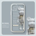 Kaws カウズ BE@RBRICK 熊柄 iphone 13pro/13mini/13pro maxケース ブランド クリアケース モノグラム ジャケット型 アイフォン13/12/11/x/xs/xr/8/7カバー メンズ レディーズ