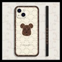 CELINE LV ブランドiphone 13pro/13mini/13pro maxケース モノグラム 暴力熊柄 ジャケット型 ルイヴィトン 激安 KAWS シリコン製 セリーヌ アイフォン13/13プロ/12 pro/12 mini/12 pro maxカバー  カウズ シンプル iphone12/11/SE2/X/XS/XR/8/7ケース 可愛い 四角保護 芸能人愛用 メンズ レディーズ