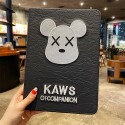 カウズ ブランド ipad mini 6/9/pro 2020/2021ケース 暴力熊 ペンシル収納可能 KAWS レザー アイポッド ミニ 6/9カバー 手帳型 第 9/8/7世代 キャラクター風 ipad air4/3/2カバー 11/12.9inches スタンド付き 潮流 芸能人愛用 メンズ レディーズ 