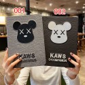 カウズ ブランド ipad mini 6/9/pro 2020/2021ケース 暴力熊 ペンシル収納可能 KAWS レザー アイポッド ミニ 6/9カバー 手帳型 第 9/8/7世代 キャラクター風 ipad air4/3/2カバー 11/12.9inches スタンド付き 潮流 芸能人愛用 メンズ レディーズ 