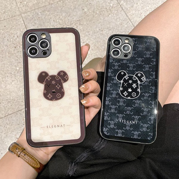 KAWS/カウズ celine/セリーヌ lv/ルイヴィトン ブランド iphone 14/14 pro/14 pro max/14 plusケース 個性 iphone xr/xs  maxケース ジャケット型 iphone x/8/7 plusケース ファッション メンズ レディース