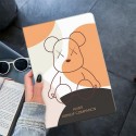 KAWS/カウズ ブランド ipad air5/mini 6/9/pro 2021ケース 手帳型 熊柄 アイポッド エアー5/ミニ 6/9カバー 第5世代 キャラクター風 11/10.9inches スタンド付き 芸能人愛用 潮流 メンズ レディーズ 