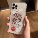 ロエベ LOEWE ブランド Iphone13 pro/13 mini/13 pro maxケース 激安 ジャケット型 モノグラム 経典クリアケース アイフォン13/12/13 Pro/13 Mini/13 Pro Maxカバー 芸能人愛用メンズ レディース