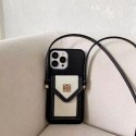 Loewe ロエベ ブランド iPhone 14/14 Pro/14 Pro Maxケース モノグラム カード収納 チェーン付き レザーバッグ 激安 アイフォン14/13/12/11カバー 大人気 メンズ レディース