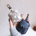 LV ブランド Airpods 3/pro2/2/1ケース 革製 GUCCI バック型ケース 紛失防止 ルイヴィトン グッチ 第1/2/3世代 保護性 カラビナ付き モノグラム 潮流 エアーポッズ プロ2/3/2/1収納ケース 軽量 携帯便利 お洒落 メンズ レディーズ 