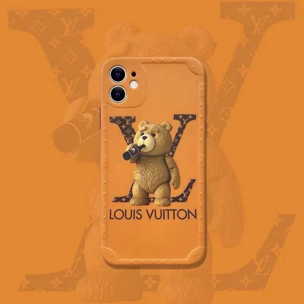 ルイヴィトン/LV ブランド iphone 13/13 mini/13 pro/13 pro maxケース インスタ風 テッド柄 キャラクター モノグラム アイフォン13/12/11/x/8/7カバー メンズ レディース