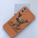 ルイヴィトン/LV ブランド iphone 13/13 mini/13 pro/13 pro maxケース インスタ風 テッド柄 キャラクター モノグラム アイフォン13/12/11/x/8/7カバー メンズ レディース