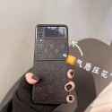 LV/ルイヴィトン ブランド Galaxy Z Filp3ケース 背面レザー 折りたたみ スマホケース モノグラム オリジナル モノグラム ギャラクシーFilp3カバー メンズ レディース