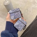 LV/ルイヴィトン ブランド Airpods pro2/3/2/1ケース 保護 エアーポッズ 3/プロ2カバー モノグラム デニム柄 カラビナ付き 第3/2/1世代 ハイブランド 落下防止 軽量 紛失防止 便利 メンズ レディース