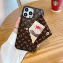 LV ブランド iphone 13/13 pro/13 pro maxケース レザー 封筒型 ルイヴィトン 芸能人 カード収納 アイフォン13/12/11/x/xr/xs/8+/7+カバー ファッション メンズ レディーズ