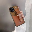 LV ブランド iphone 14/14 pro/14 pro maxケース ルイヴィトン 激安 ハンドバンド付き カード収納 レザー製 アイフォン14/13/12/11カバー 芸能人愛用 メンズ レディース