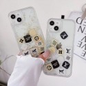 LV ルイヴィトン ハイブランド iphone 14/14 pro/14 pro maxケース かわいい キラキラ 金銀流れ クリア モノグラム アイフォン14/13/12/11/x/xs/xr/8/7カバー 激安 メンズ レディーズ