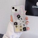 LV ルイヴィトン ハイブランド iphone 14/14 pro/14 pro maxケース かわいい キラキラ 金銀流れ クリア モノグラム アイフォン14/13/12/11/x/xs/xr/8/7カバー 激安 メンズ レディーズ