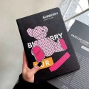 Burberry/バーバリー ブランド ipad 10/pro2022/air5/mini 6/9ケース モノグラム 熊柄 ぬいぐるみ風 アイポッド10/プロ2022/エアー5/ミニ 6/4/3/2カバー 手帳型 第10世代 キャラクター 全機種対応 スタンド付き 芸能人愛用 メンズ レディーズ