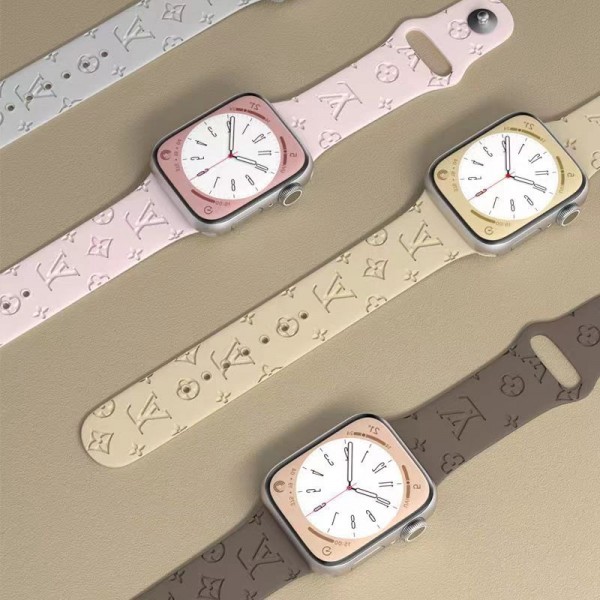 LV ルイヴィトン ブランド アップル ウォッチ8/SE2/Ultra/7/6/5/4/SEバンド ストラップ モノグラム 調節可能 Apple Watch 8/7/ultra/6/5/4/se2/3/2ベルト 腕時計 ファッション 芸能人愛用 メンズ レディース