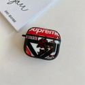 LV/ルイヴィトン ブランド AirPods 3/2/1/Pro 2ケース 個性 シュプリーム SUPREME オフホワイト OFF-WHITE コラボ 矢印柄 カラビナ付き モノグラム 紛失防止 耐衝撃 エアーポッズ1/2/3/プロ2カバー 第1/2/3世代 収納便利 保護性 携帯 潮流 軽量 メンズ レディース