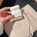 Miu Miu ハイブランド airpods pro 2/3/pro/2/1ケース ミュウミュウ バッグ風 レザー製 キラキラ ストラップ付き 紛失防止 エアーポッズ プロ2/3/2/1カバー 保護性 芸能人愛用 大人気 メンズ レディース