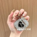 MIU MIU ミュウミュウ ブランド Airpods Pro 2/3/Pro/2/1ケース キラキラ カラビナ付き 紛失防止 第1/2/3世代 保護性 潮流 エアーポッズ プロ2/3/2/1収納カバー 軽量 携帯 便利 メンズ レディース