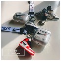 NIKEブランド Airpods 3/pro2/2/1ケース 紛失防止 ナイキ 第1/2/3世代ケース お洒落 スニーカー柄 off-white エアーポッズ3/プロ2ケース 斜め掛け Air-Jordan クリアケース 保護性 ストランプ付き モノグラム nike 紛失防止 携帯便利 人気 メンズ レディーズ