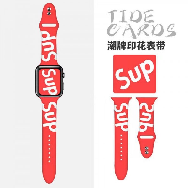 Supreme/シュプリーム Nike/ナイキ ブランド アップルウォッチ8/se2/Ultraバンド 経典 NBA風 Apple Watch8/7/ULTRA/6/5/4/SE2/3/2/1ベルト 人気 nike supreme シリコン製 ストラップ オシャレ 大人気 芸能人愛用 メンズ レディース