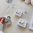 Air-Jordan Nike Off-White コラボ ブランド Airpods pro2/3/pro/2/1ケース ボタン付き ステッチ ナイキ オフホワイトジョーダン レザー製 紛失防止 第1/2/3世代 保護性 潮流 エアーポッズ3/プロ2/1ケース ファッション メンズ レディース