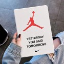 NIKE ブランド ipad mini 6/9/pro 2020/2021ケース 手帳型 Air Jordan ナイキ シンプル エアジョーダン アイポッド ミニ 6/9カバー モノグラム 大人気 第9/8/7世代 iPad Air4/3/2カバー 11/12.9inches スタンド付き 質感 保護 メンズ レディーズ