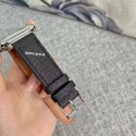 Prada プラダ ブランド アップルウォッチ8/se2/ultra/7バンド モノグラム レザー製 Apple Watch 8/SE2/Ultra/7/6/5/4/3/2/1ベルト 腕時計用 黒色 ストラップ ファッション 芸能人愛用 メンズ レディース